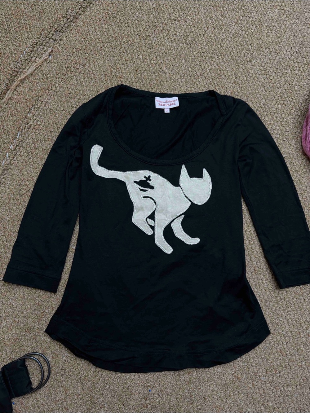 Vivienne Westwood Red Label Vintage Black Cat Top | Size 2